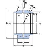 المحامل GEZM 010 ES SKF