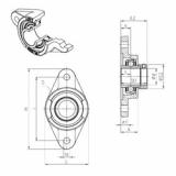 roulements EXFL308 SNR