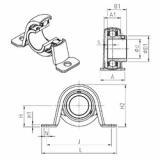 Bearing housed units USPP201 SNR